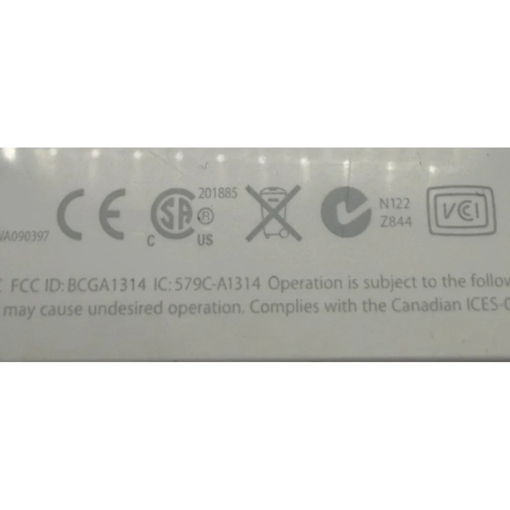OEM Apple A1314  Bluetooth 3rd Gen Wireless Keyboard Takes Batteries Tested